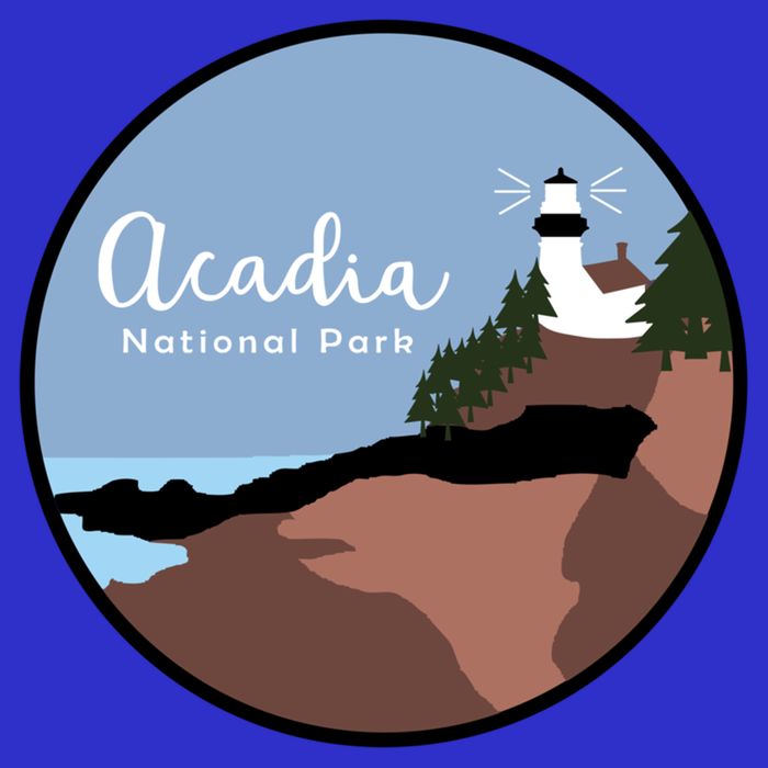 Acadia National Park 1916 Maine Bar Harbor Gift Women's V-Neck T-Shirt