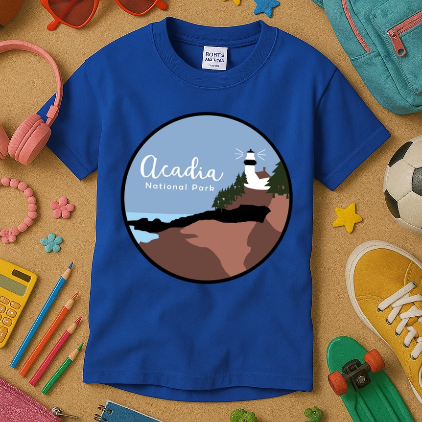 Acadia National Park 1916 Maine Bar Harbor Gift Kids T-Shirt