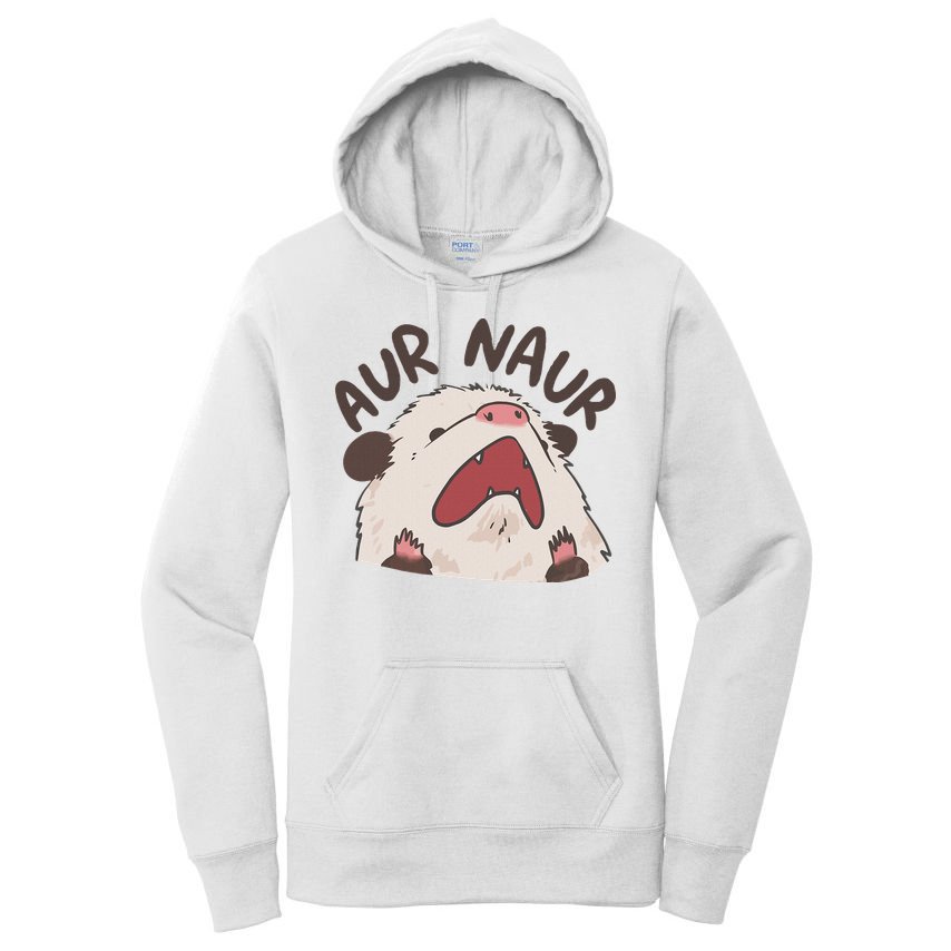 Aur Naur Possum Cute Funny Sarcastic Meme Women's Pullover Hoodie