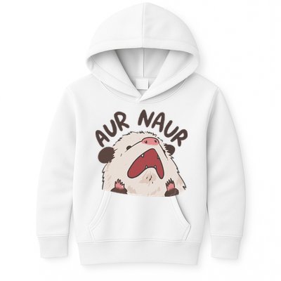 Aur Naur Possum Cute Funny Sarcastic Meme Kids Hoodie