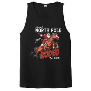 Annual North Pole Rodeo Western Christmas Cowboy Santa PosiCharge Competitor Tank