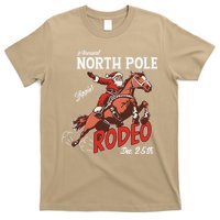 Annual North Pole Rodeo Western Christmas Cowboy Santa T-Shirt