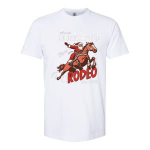 Annual North Pole Rodeo Western Christmas Cowboy Santa Softstyle CVC T-Shirt