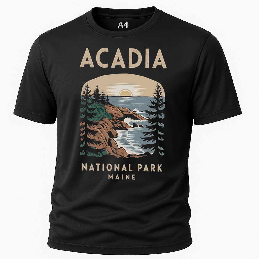 Acadia National Park Maine Scenic View Cooling Performance Crew T-Shirt
