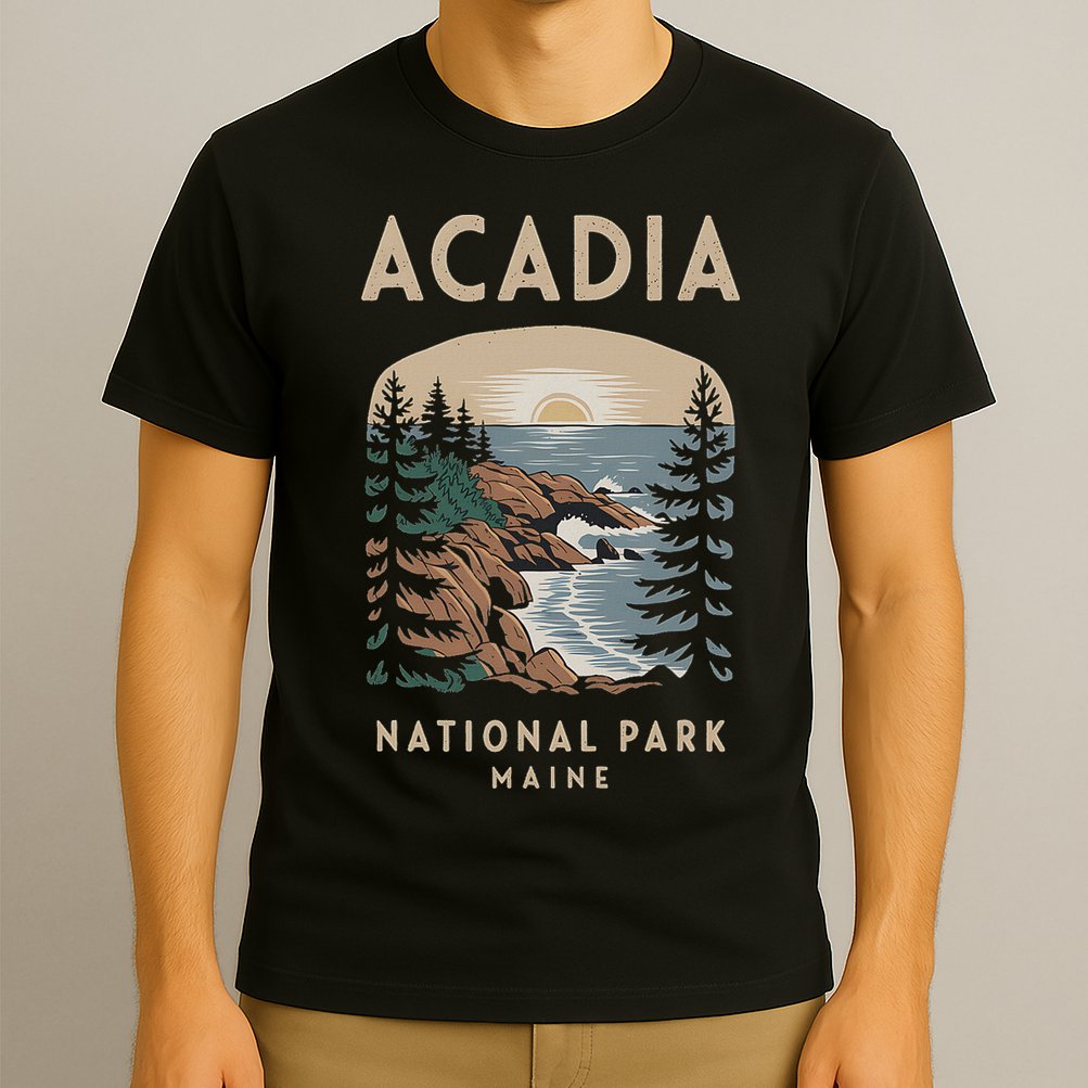 Acadia National Park Maine Scenic View T-Shirt