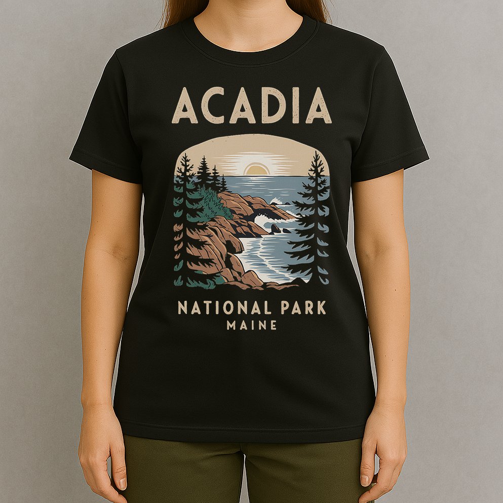 Acadia National Park Maine Scenic View T-Shirt