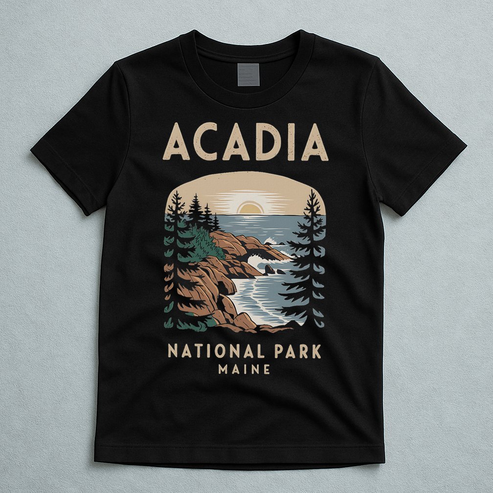 Acadia National Park Maine Scenic View T-Shirt