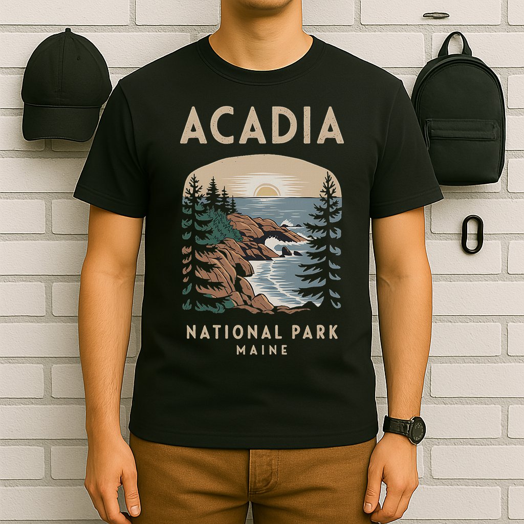 Acadia National Park Maine Scenic View T-Shirt