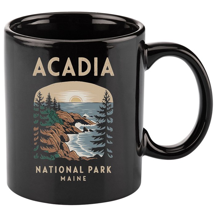 Acadia National Park Maine Scenic View 11oz C Handle Ceramic Mug