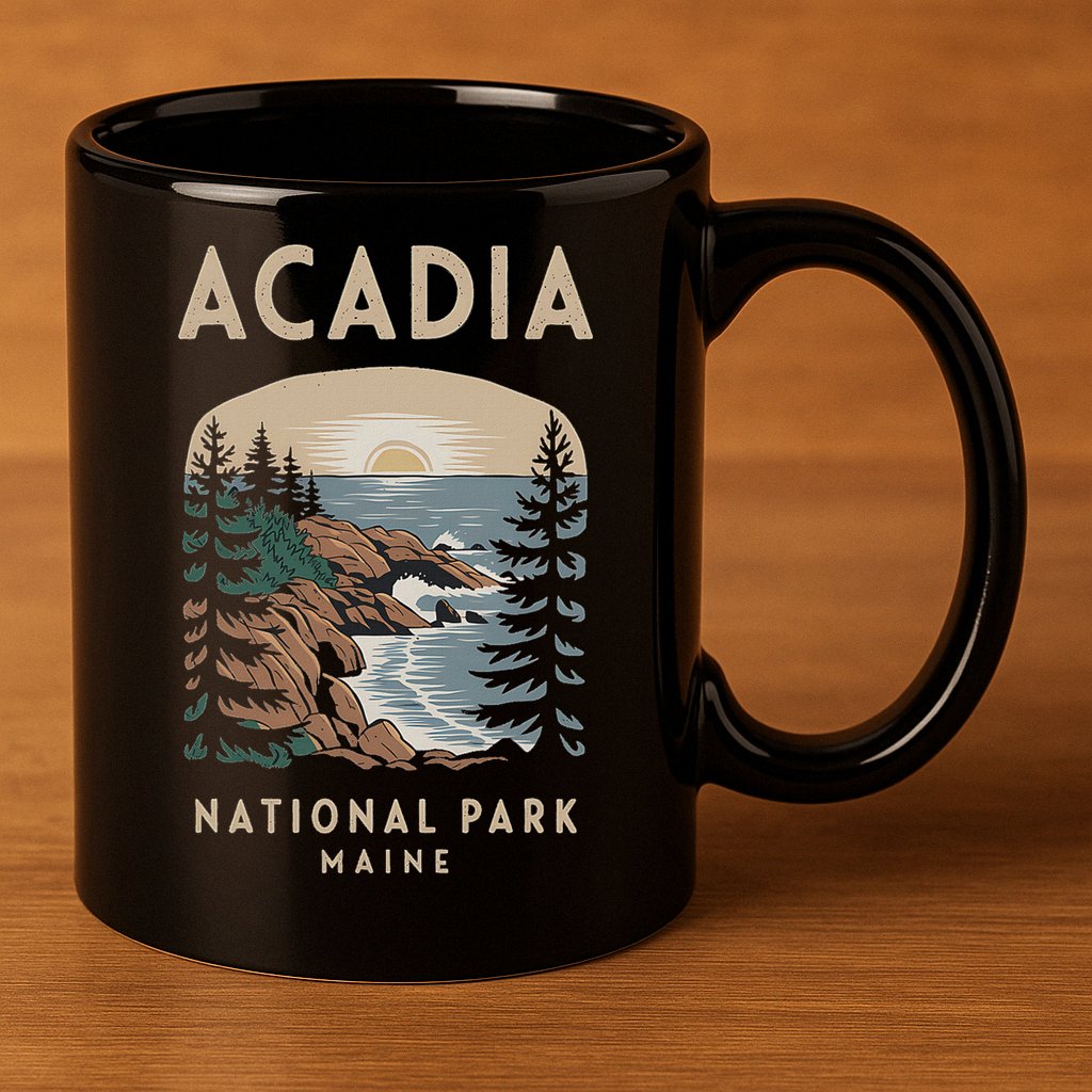 Acadia National Park Maine Scenic View 11oz C Handle Ceramic Mug