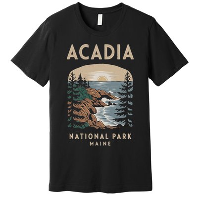 Acadia National Park Maine Scenic View Premium T-Shirt