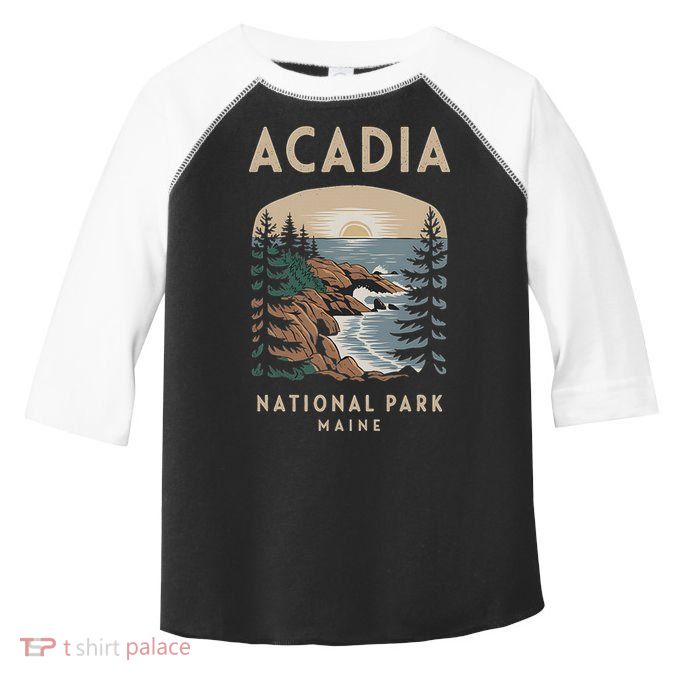 Acadia National Park Maine Scenic View Toddler Fine Jersey T-Shirt