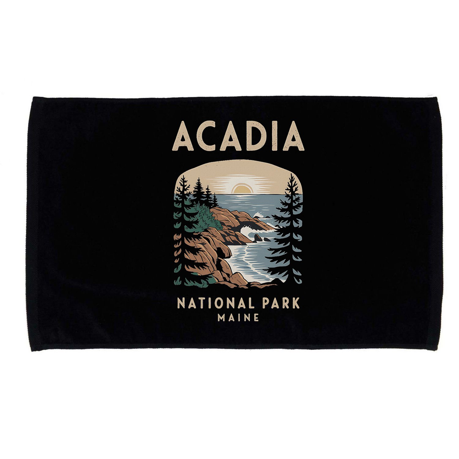 Acadia National Park Maine Scenic View Microfiber Hand Towel