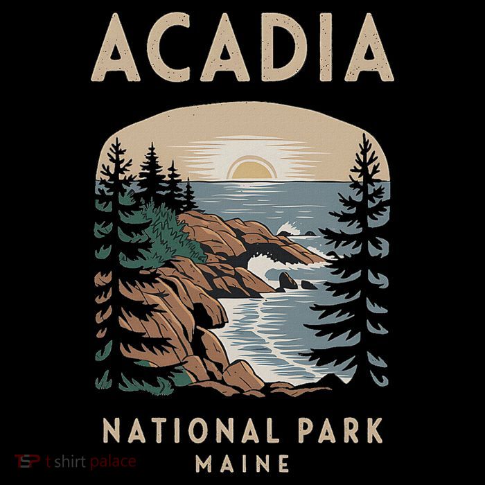 Acadia National Park Maine Scenic View Women's V-Neck T-Shirt