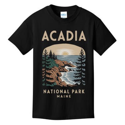 Acadia National Park Maine Scenic View Kids T-Shirt