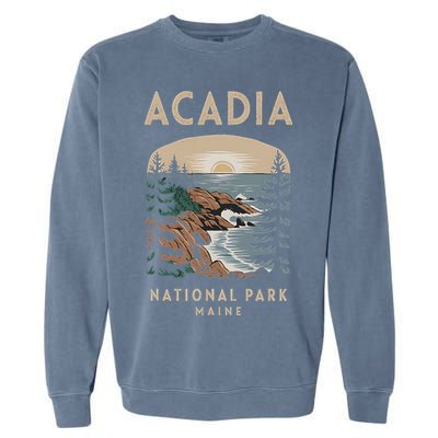 Acadia National Park Maine Scenic View Garment-Dyed Sweatshirt