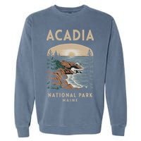Acadia National Park Maine Scenic View Garment-Dyed Sweatshirt