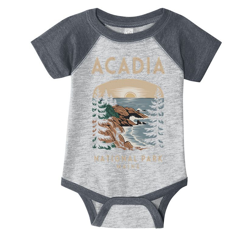 Acadia National Park Maine Scenic View Infant Baby Jersey Bodysuit