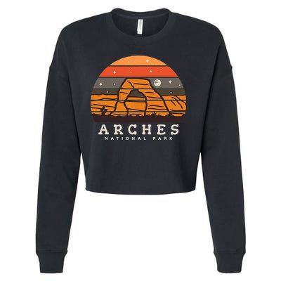Arches National Park Moab Utah Vintage Cropped Pullover Crew