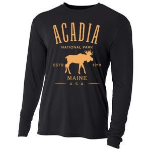 Acadia National Park Maine USA Design Souvenir Cooling Performance Long Sleeve Crew