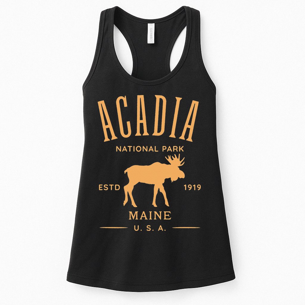 Acadia National Park Maine USA Design Souvenir Womens Tank Top
