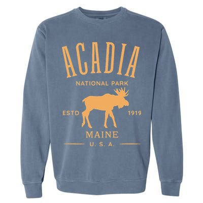 Acadia National Park Maine USA Design Souvenir Garment-Dyed Sweatshirt