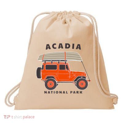 Acadia National Park Vintage Maine Souvenir Retro Gift Drawstring Bag