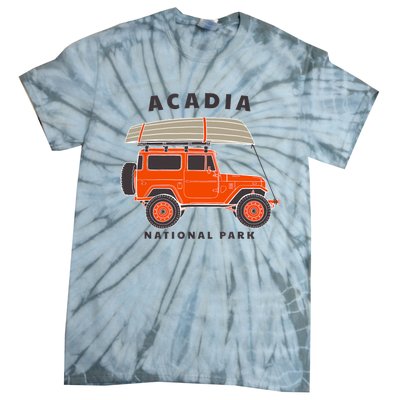 Acadia National Park Vintage Maine Souvenir Retro Gift Tie-Dye T-Shirt