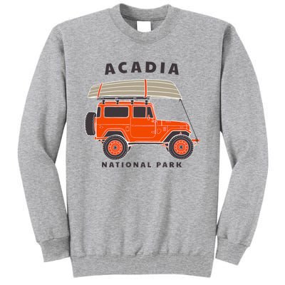 Acadia National Park Vintage Maine Souvenir Retro Gift Tall Sweatshirt