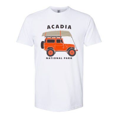 Acadia National Park Vintage Maine Souvenir Retro Gift Softstyle CVC T-Shirt