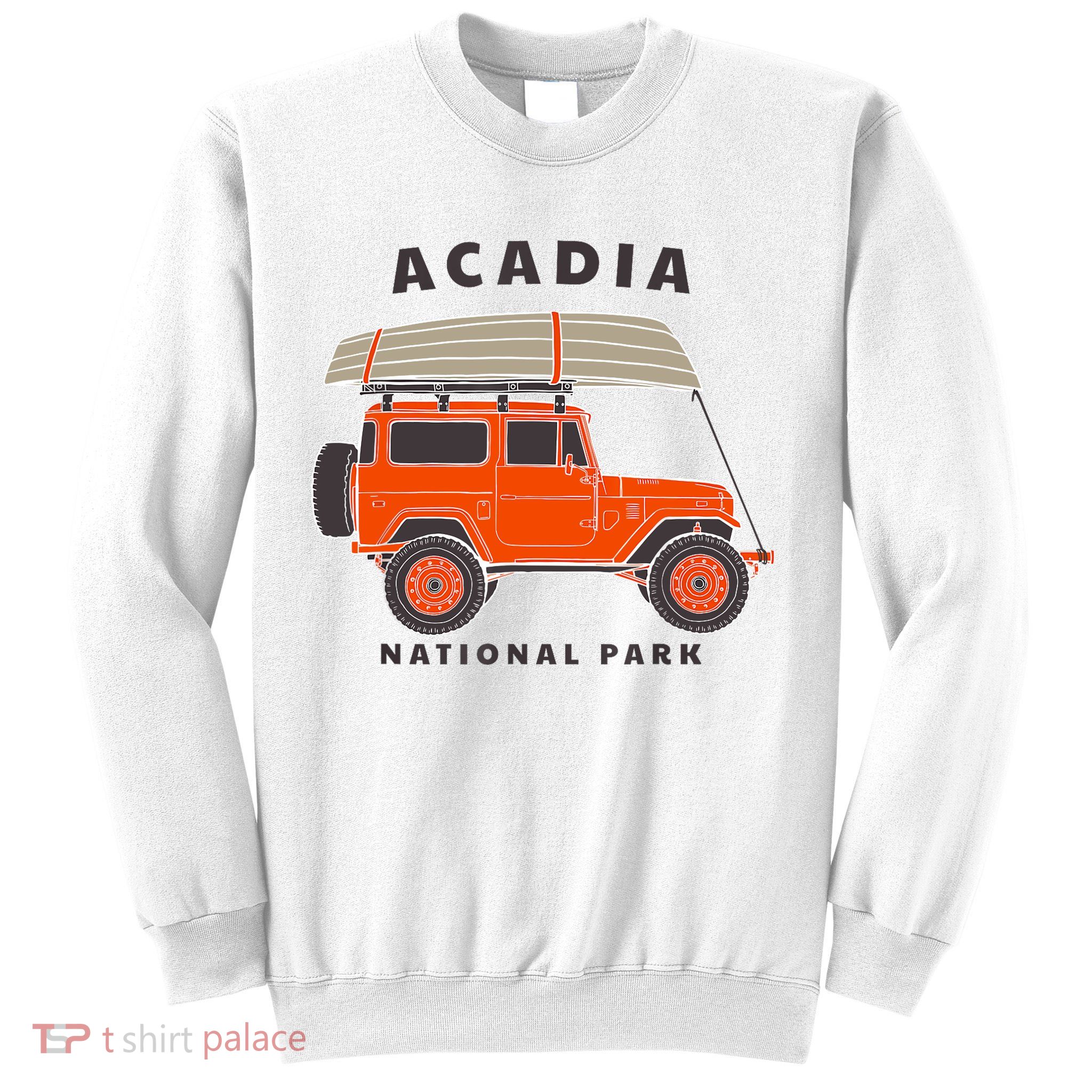 Acadia National Park Vintage Maine Souvenir Retro Gift Sweatshirt