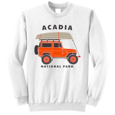 Acadia National Park Vintage Maine Souvenir Retro Gift Sweatshirt