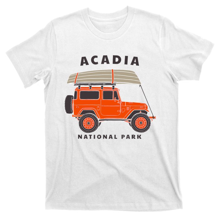 Acadia National Park Vintage Maine Souvenir Retro Gift T-Shirt