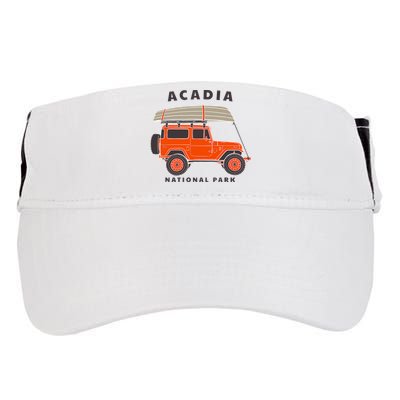 Acadia National Park Vintage Maine Souvenir Retro Gift Adult Drive Performance Visor