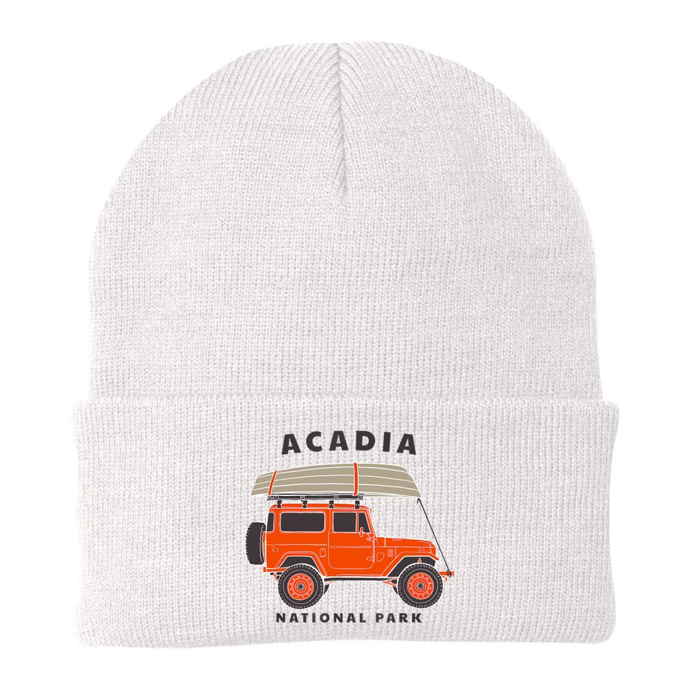 Acadia National Park Vintage Maine Souvenir Retro Gift Beanie