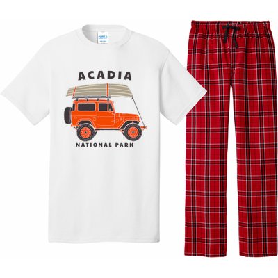 Acadia National Park Vintage Maine Souvenir Retro Gift Pajama Set