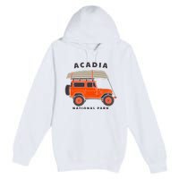 Acadia National Park Vintage Maine Souvenir Retro Gift Premium Pullover Hoodie