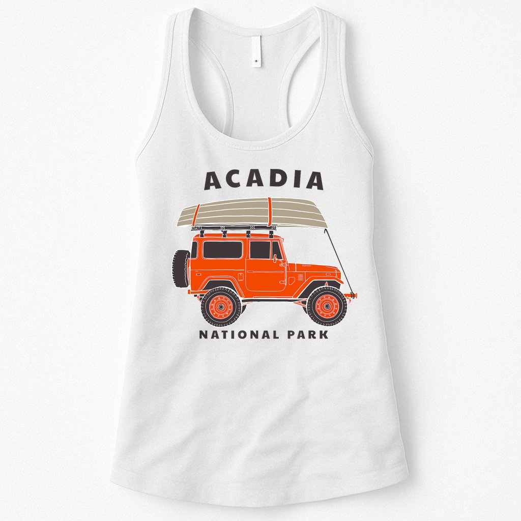 Acadia National Park Vintage Maine Souvenir Retro Gift Womens Tank Top