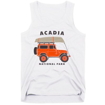 Acadia National Park Vintage Maine Souvenir Retro Gift Tank Top