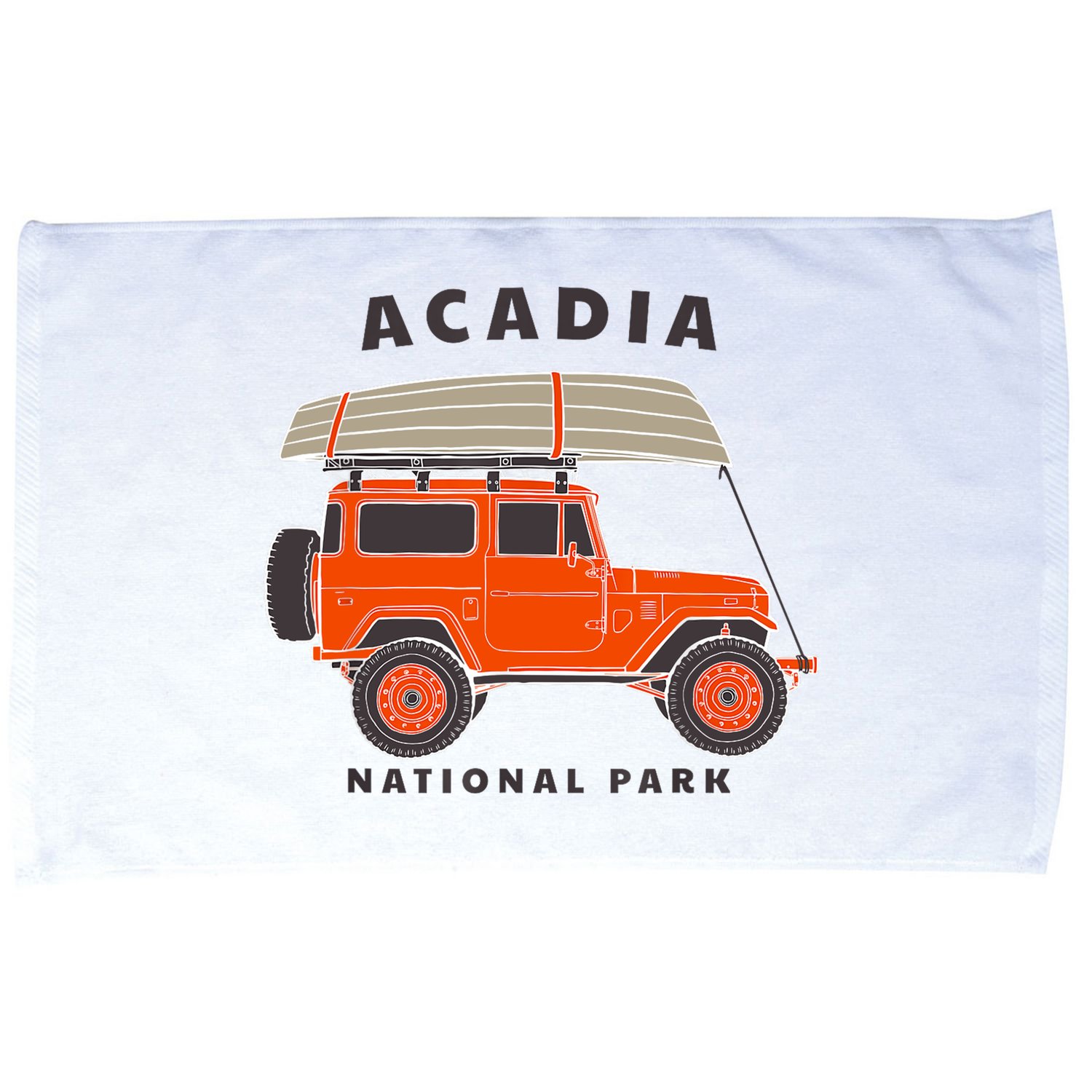 Acadia National Park Vintage Maine Souvenir Retro Gift Microfiber Hand Towel