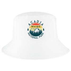 Acadia National Park Maine Mountains Nature Hiking Retro Cool Comfort Performance Bucket Hat