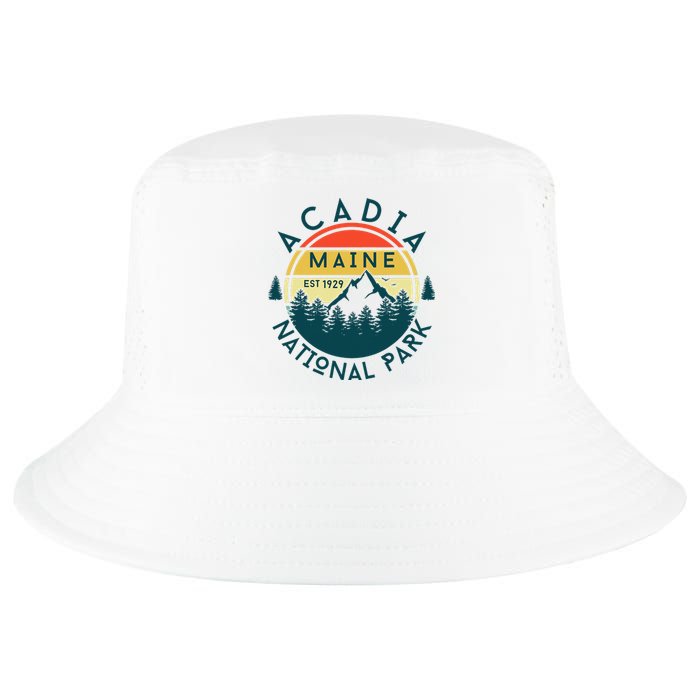 Acadia National Park Maine Mountains Nature Hiking Retro Cool Comfort Performance Bucket Hat