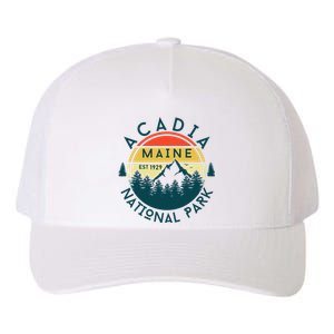 Acadia National Park Maine Mountains Nature Hiking Retro Yupoong Adult 5-Panel Trucker Hat