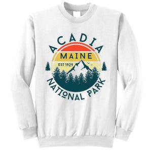 Acadia National Park Maine Mountains Nature Hiking Retro Sweatshirt