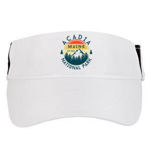 Acadia National Park Maine Mountains Nature Hiking Retro Adult Drive Performance Visor