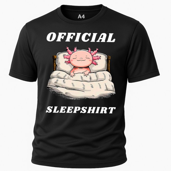 Axolotl Nap Pajamas Offici.al Napping Nightgown Funny  Cooling Performance Crew T-Shirt