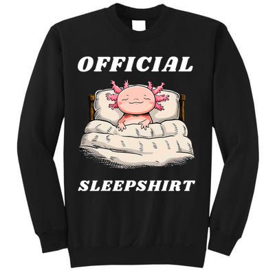 Axolotl Nap Pajamas Offici.al Napping Nightgown Funny  Sweatshirt