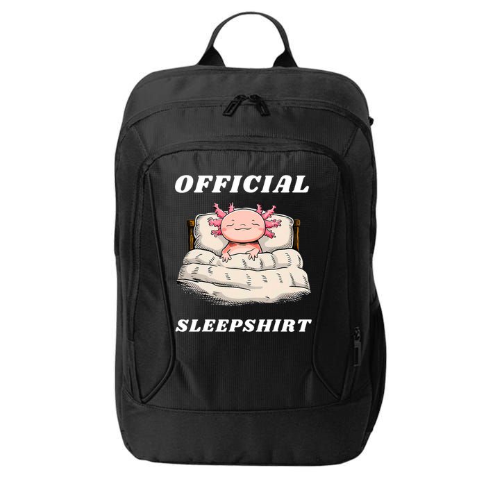 Axolotl Nap Pajamas Offici.al Napping Nightgown Funny  City Backpack