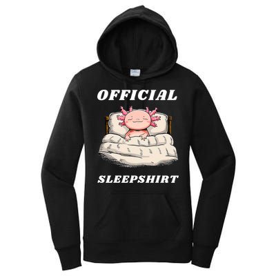 Axolotl Nap Pajamas Offici.al Napping Nightgown Funny  Women's Pullover Hoodie