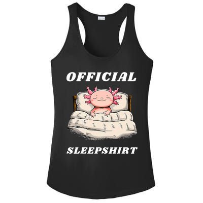 Axolotl Nap Pajamas Offici.al Napping Nightgown Funny  Ladies PosiCharge Competitor Racerback Tank